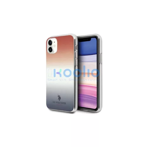 US Polo USHCN61TRDGRB iPhone 11 készülékhez tok Gradient Pattern Collection kék és piros