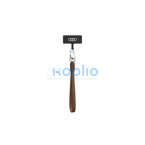 Audi univerzális telefon póráz 28cm 10mm bőr AU-HSLSL-GT/D1-BN barna
