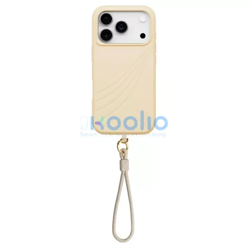 UNIQ Coehl Serina tok iPhone 17 Pro készülékhez Magnetic Charging bézs