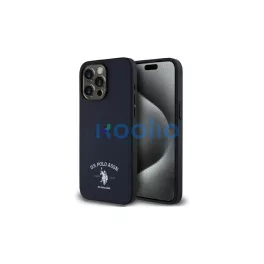   US Polo USHCP15XPARV iPhone 15 Pro Max 6,7” készülékhez tok Printed DH Logo tengerészkék