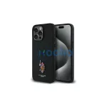 US Polo USHCP15XPEMK iPhone 15 Pro Max készülékhez tok 6,7″ Embroidered DH Color fekete