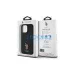 US Polo USHCP15XPEMK iPhone 15 Pro Max készülékhez tok 6,7″ Embroidered DH Color fekete