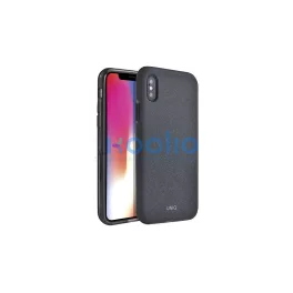 UNIQ Lithos tok iPhone Xs Max készülékhez szénfekete