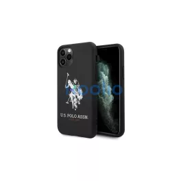   US Polo USHCN65SLHRBK iPhone 11 Pro Max készülékhez Silicone Collection szilikon tok fekete