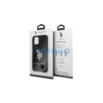 US Polo USHCN65SLHRBK iPhone 11 Pro Max készülékhez Silicone Collection szilikon tok fekete