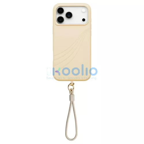 UNIQ Coehl Serina tok iPhone 17 Pro Max készülékhez Magnetic Charging bézs