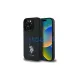 US Polo USHCP15XPGEK iPhone 15 Pro Max 6,7" készülékhez tok Leather Embroidered DH Color fekete