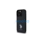 US Polo USHCP15XPGEK iPhone 15 Pro Max 6,7" készülékhez tok Leather Embroidered DH Color fekete
