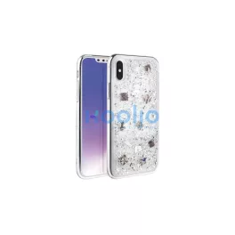   UNIQ Lumence Clear Case iPhone Xs Max készülékhez perivvinkle ezüst