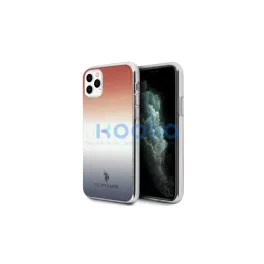   US Polo USHCN65TRDGRB iPhone 11 Pro Max készülékhez tok Gradient Pattern Collection kék & piros