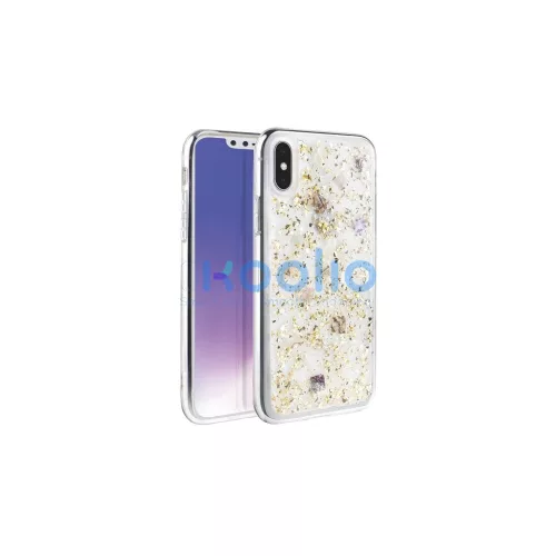 UNIQ Lumence iPhone Xs Max készülékhez áttetsző tok champagne arany