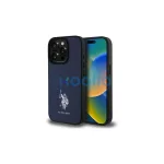 US Polo USHCP15XPGEV iPhone 15 Pro Max 6,7" készülékhez tok Leather Embroidered DH Color tengerészkék