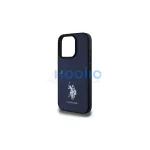 US Polo USHCP15XPGEV iPhone 15 Pro Max 6,7" készülékhez tok Leather Embroidered DH Color tengerészkék