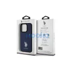US Polo USHCP15XPGEV iPhone 15 Pro Max 6,7" készülékhez tok Leather Embroidered DH Color tengerészkék