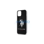 US Polo USHCP12LTPUHRBK iPhone 12 Pro Max 6,7 készülékhez Shiny Big Logo tok fekete