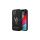 US Polo USHCP12LPUGFLBK iPhone 12 Pro Max 6,7” készülékhez tok Polo Embroidery Collection fekete