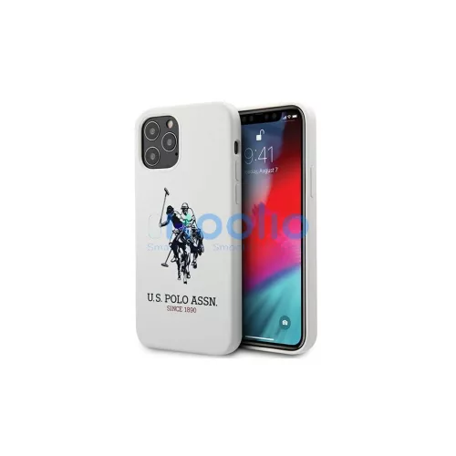 US Polo USHCP12LSLHRWH iPhone 12 Pro Max készülékhez tok Silicone Collection fehér