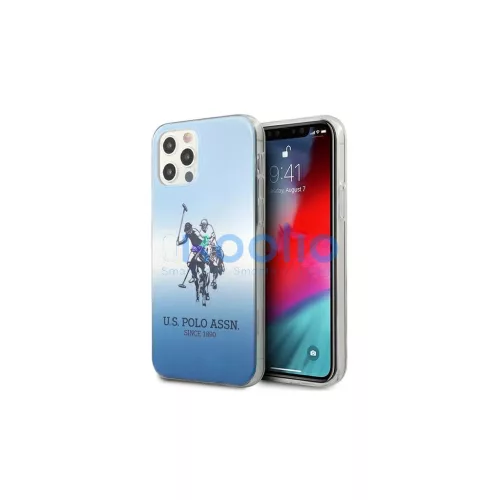 US Polo USHCP12MPCDGBL iPhone 12/12 Pro 6,1 készülékhez tok Gradient Collection kék