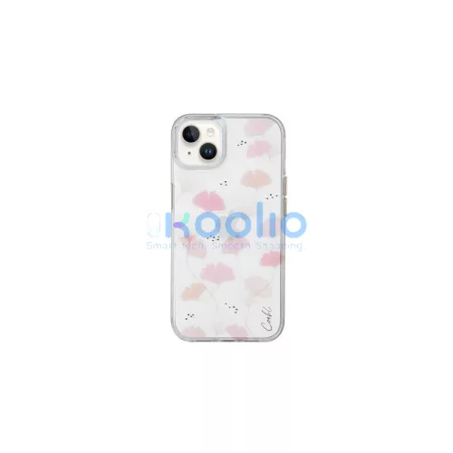 UNIQ Coehl Meadow tok iPhone 14 Plus/15 Plus készülékhez 6,7" tavaszi rózsaszín