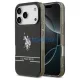 US Polo DH and Bottom Stripe Logo MagSafe tok iPhone 17 Pro készülékhez fekete