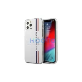   US Polo USHCP12MPCUSSWH iPhone 12/12 Pro 6,1 készülékhez tok Tricolor Collection fehér