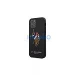 US Polo USHCP12MPUGFLBK iPhone 12/12 Pro 6,1 készülékhez tok fekete Polo Embroidery Collection