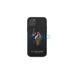 US Polo USHCP12MPUGFLBK iPhone 12/12 Pro 6,1 készülékhez tok fekete Polo Embroidery Collection