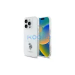US Polo USHCP15XUSMT iPhone 15 Pro Max 6.7" készülékhez tok IML Printed Double Horse Log átlátszó