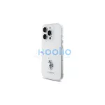 US Polo USHCP15XUSMT iPhone 15 Pro Max 6.7" készülékhez tok IML Printed Double Horse Log átlátszó