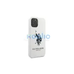 US Polo USHCP12MSLHRWH iPhone 12/12 Pro 6,1 készülékhez Silicone Collection tok fehér