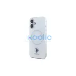 US Polo USHMP16SHOCLDPW iPhone 16 6.1" készülékhez tok IML Ring MagSafe fehér