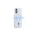 US Polo USHMP16SHOCLDPW iPhone 16 6.1" készülékhez tok IML Ring MagSafe fehér