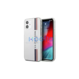   US Polo USHCP12SPCUSSWH tok iPhone 12 mini 5,4" készülékhez Tricolor Collection fehér
