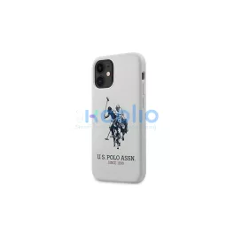   US Polo USHCP12SSLHRWH iPhone 12 mini készülékhez 5,4" Silicone Collection tok fehér