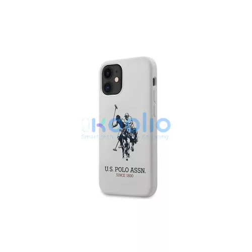 US Polo USHCP12SSLHRWH iPhone 12 mini készülékhez 5,4" Silicone Collection tok fehér