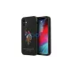 US Polo USHCP12SPUGFLBK iPhone 12 mini készülékhez tok 5,4" Polo Embroidery Collection fekete
