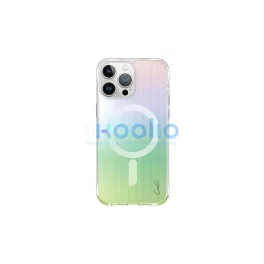  UNIQ Coehl Linear iPhone 15 Pro készülékhez tok 6.1" Magnetic Charging opál/irizáló