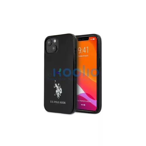 US Polo USHCP13SUMHK iPhone 13 mini készülékhez 5,4 kemény tok Horses Logo fekete