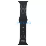 Audi Geometric Pattern szilikon óraszíj Apple Watch készülékhez 44/45/46/49mm fekete