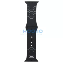   Audi Geometric Pattern szilikon óraszíj Apple Watch készülékhez 44/45/46/49mm fekete