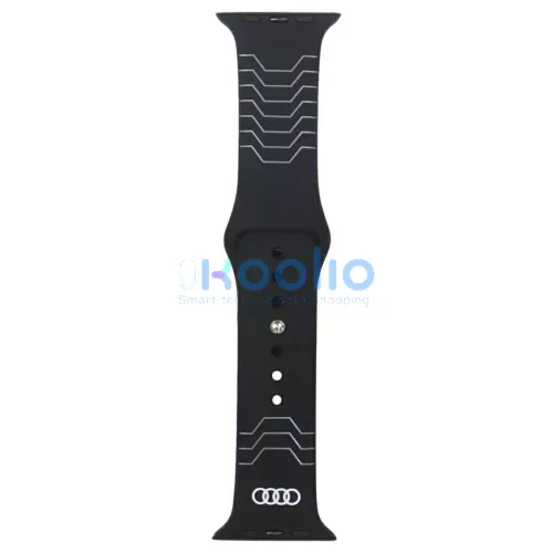 Audi Geometric Pattern szilikon óraszíj Apple Watch készülékhez 44/45/46/49mm fekete