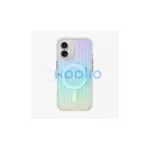 UNIQ Coehl Linear iPhone 16 készülékhez tok 6.1" mágneses töltés opál/irizáló