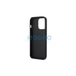 US Polo USHCP14LPFAV iPhone 14 Pro 6,1 készülékhez tok Leather Stitch tengerészkék
