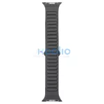 Audi Logo műbőr mágneses gyűrű szíj Apple Watch készülékhez 44/45/46/49mm fekete