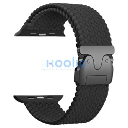   Beline fonott nylon Parachute szíj Apple Watch 42/44/45/49mm készülékhez fekete