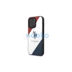 US Polo USHCP14LPSO3 iPhone 14 Pro 6,1 készülékhez tok Tricolor Embossed fehér