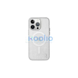   UNIQ tok Coehl Lumino iPhone 15 Pro 6.1" készülékhez Magnetic Charging ezüst / csillogó ezüst