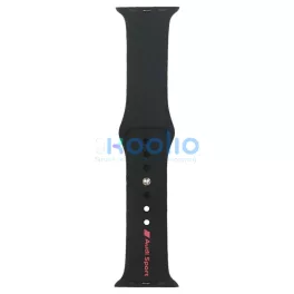   Audi Sport Red Logo szilikon óraszíj Apple Watch 40/41/42 mm készülékhez fekete