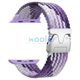   Beline Fonott Nylon Parachute Pánt Apple Watch 42/44/45/49mm készülékhez lila