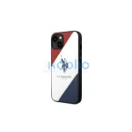US Polo USHCP14MPSO3 iPhone 14 Plus /15 Plus 6,7" készülékhez tok Tricolor Embossed fehér